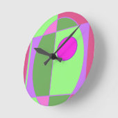 Horloge Ronde Cute Sherell géométrique (Angle)