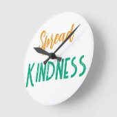 Horloge Ronde Cute Spread Kindness Clock (Angle)