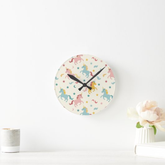 Horloge Ronde Cute Unicorn (Maison)