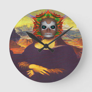 Horloge Ronde Cyborg Mona Lisa
