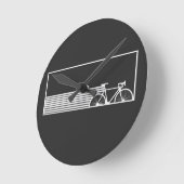 Horloge Ronde Cycle vélo (Angle)