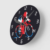 Horloge Ronde Cyclisme britannique (Angle)