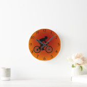 Horloge Ronde Cyclist Round Wall Clock (Maison)