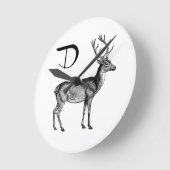 Horloge Ronde D est pour Deer (Angle)