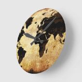 Horloge Ronde d-world map (Angle)