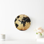 Horloge Ronde d-world map (Maison)