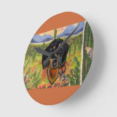 HORLOGE RONDE DACHSHING      (Angle)