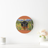 HORLOGE RONDE DACHSHING      (Maison)