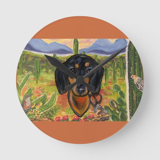 HORLOGE RONDE DACHSHING      (Recto)