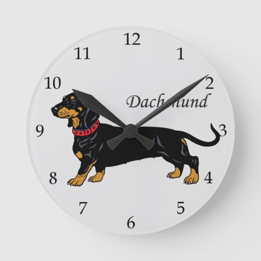 Horloge Ronde dachshund (Recto)