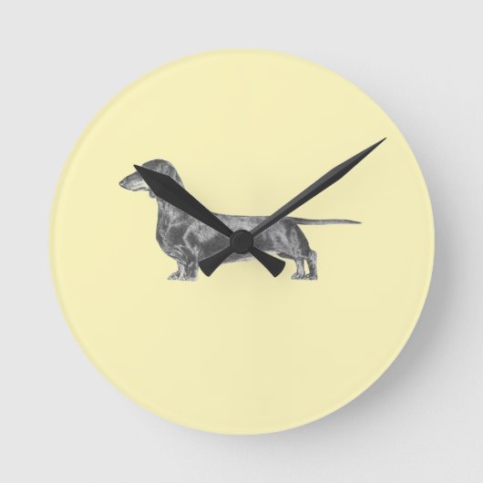 Horloge Ronde Dachshund (Recto)
