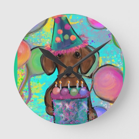 Horloge Ronde Dachshund (Recto)