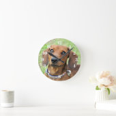 Horloge Ronde Dachshund (Maison)