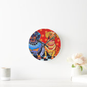Horloge Ronde Dachshunds par Heather Galler (Maison)