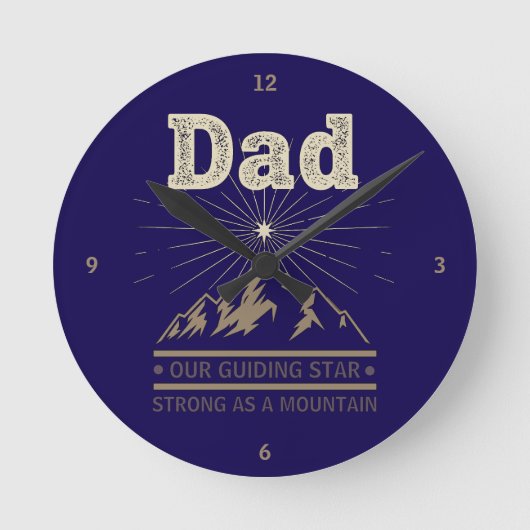 Horloge Ronde Dad Guiding Star Mountain (Recto)