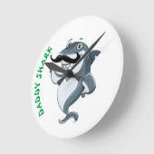 Horloge Ronde Daddy Shark (Angle)
