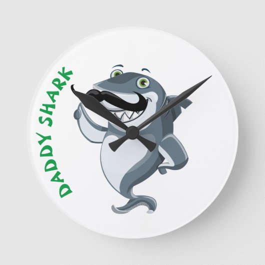 Horloge Ronde Daddy Shark (Recto)