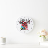 Horloge Ronde daddyisafarmerTEE (Maison)