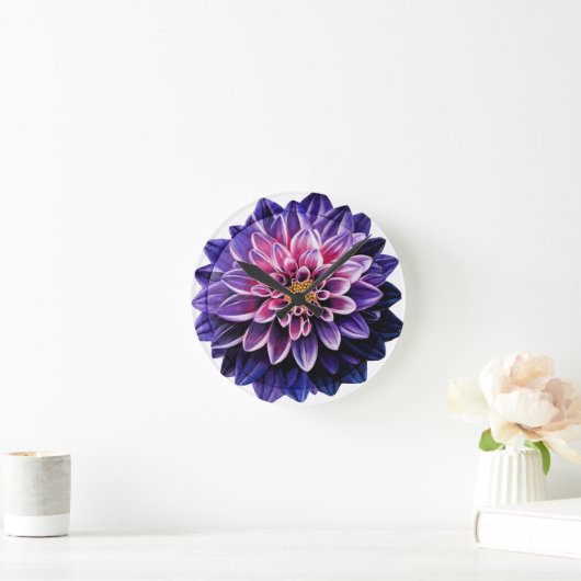 Horloge Ronde Dahlia (Maison)