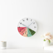 Horloge Ronde Daily Schedule Colors (Maison)