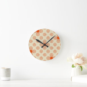 Horloge Ronde Dainty Dot Florals