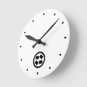 Horloge Ronde Dalles de pierre (Angle)