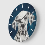 Horloge ronde dalmate (Angle)