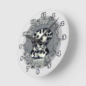 Horloge Ronde Dalmatien Orné (Angle)