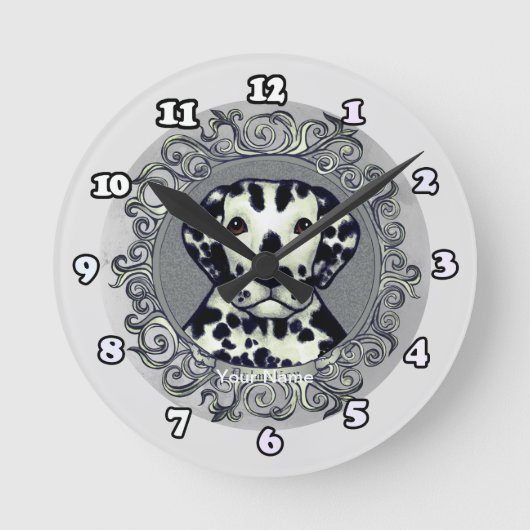 Horloge Ronde Dalmatien Orné (Recto)