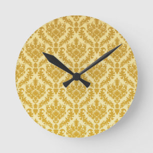 Horloge Ronde Damassé d'or