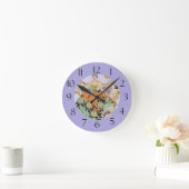 Horloge Ronde Dame Art Déco Festive (Maison)