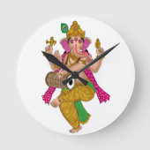 Horloge Ronde Dancing Ganesha Clock (Recto)