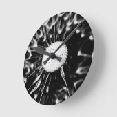 Horloge Ronde dandelion blacq (Angle)