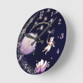 Horloge Ronde Dandelion wishes Acrylic Wall Clock (Angle)