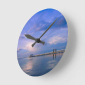 Horloge Ronde Dans le bleu (Angle)