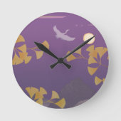 Horloge Ronde Dans le coucher du soleil (Recto)