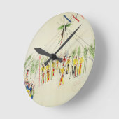 Horloge Ronde Danse de la shoshone (Angle)