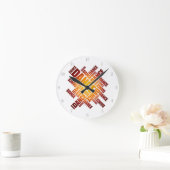 Horloge Ronde Danse typographique (Maison)