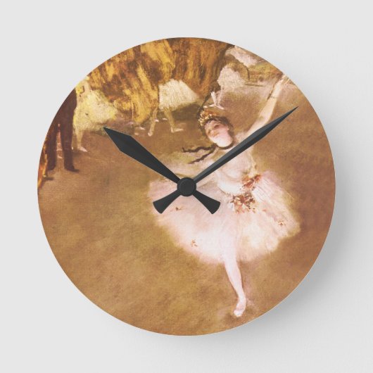 Horloge Ronde Danseur de ballet Diplôme de la peinture étoile (Recto)