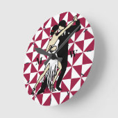 Horloge Ronde Danseurs de tango (Angle)