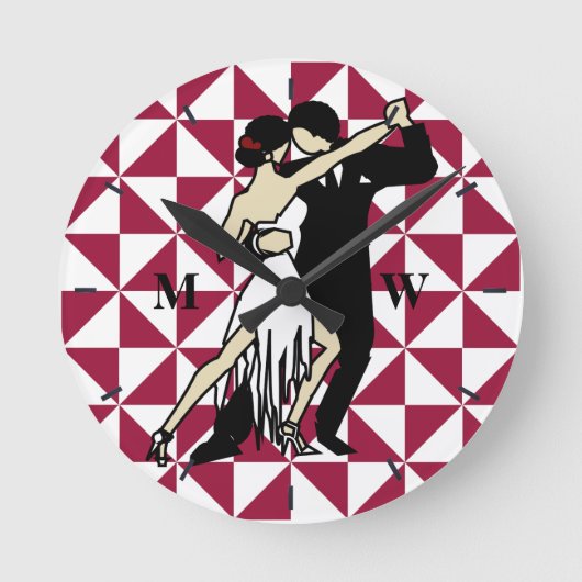 Horloge Ronde Danseurs de tango (Recto)