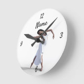 Horloge Ronde Danseuse blanche Thunder_Cove (Angle)