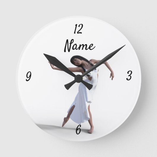 Horloge Ronde Danseuse blanche Thunder_Cove (Recto)