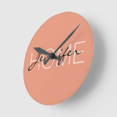 Horloge Ronde Dark salmon color (Angle)