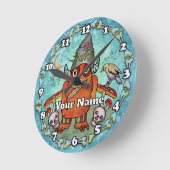 Horloge Ronde Dark Wizard Monster (Angle)