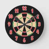 Horloge Ronde Dartboard Wall Clock. (Recto)