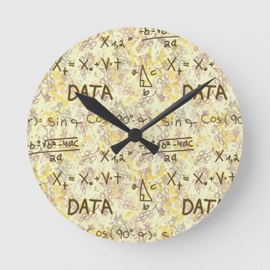Horloge Ronde Data Science and Statistics Professional Wall  (Recto)