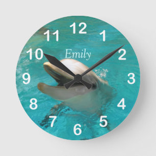 Horloge Ronde Dauphin de sourire