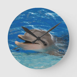 Horloge Ronde Dauphin mignon de vibration