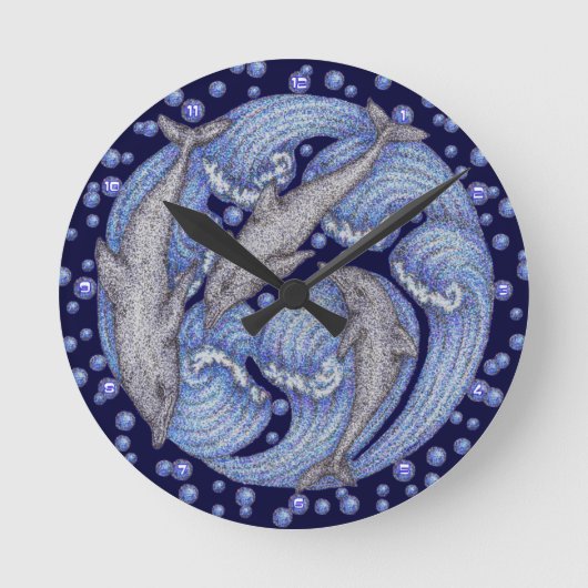 Horloge Ronde Dauphins (Recto)